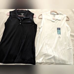 2-pack Riders by Lee sleeveless polo shirts